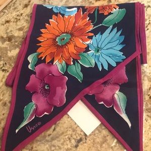 Colorful 56x7 silk scarf